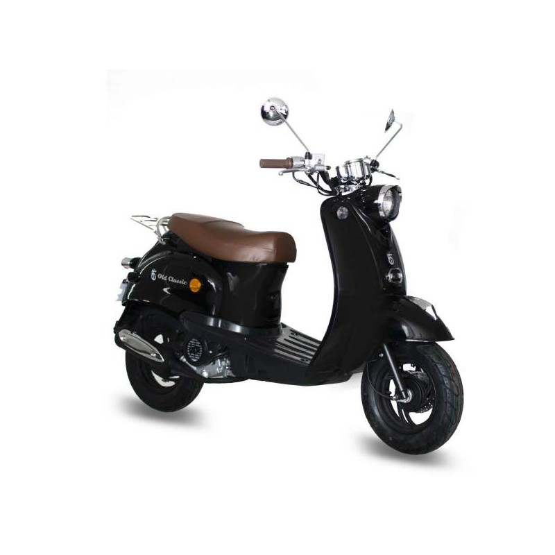 GMX 460 Retro Classic Motor Scooter 25 km/h negro Euro 5 Scooter ciclomotor