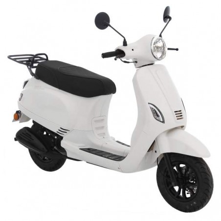 Ciclomotor scooter GMX 460 Retro Classic Ri blanco 25 km/h Euro 5