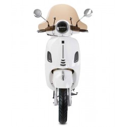 Moto scooter Fighter 125 RR blanco Euro 5 moto ligera scooter retro scooter con baúl y parabrisas
