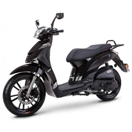 Patinete Fighter 125 TR negro Euro 5 moto ligera scooter rueda grande