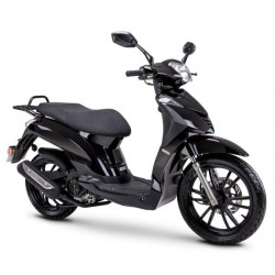 Patinete Fighter 125 TR negro Euro 5 moto ligera scooter rueda grande