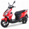 Scooter Fighter 125 GP-RZ rojo Euro 5 scooter motocicleta ligera 125ccm 4 tiempos