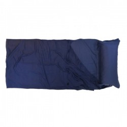 Sleeping Liner Seide Deckenform royalblau