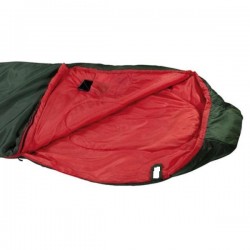 Saco de dormir High Peak Lite Pak 1200 225x80cm verde-rojo
