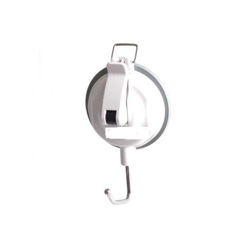 Gancho de aspiración con cierre de seguridad blanco