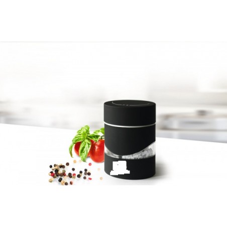 molinillo de sal y pimienta negro 2 en 1