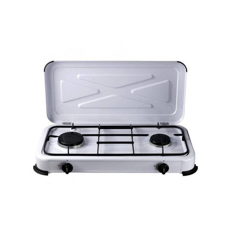 Cocina de camping Gas Flame 2 fuegos 50 mbar con ZS