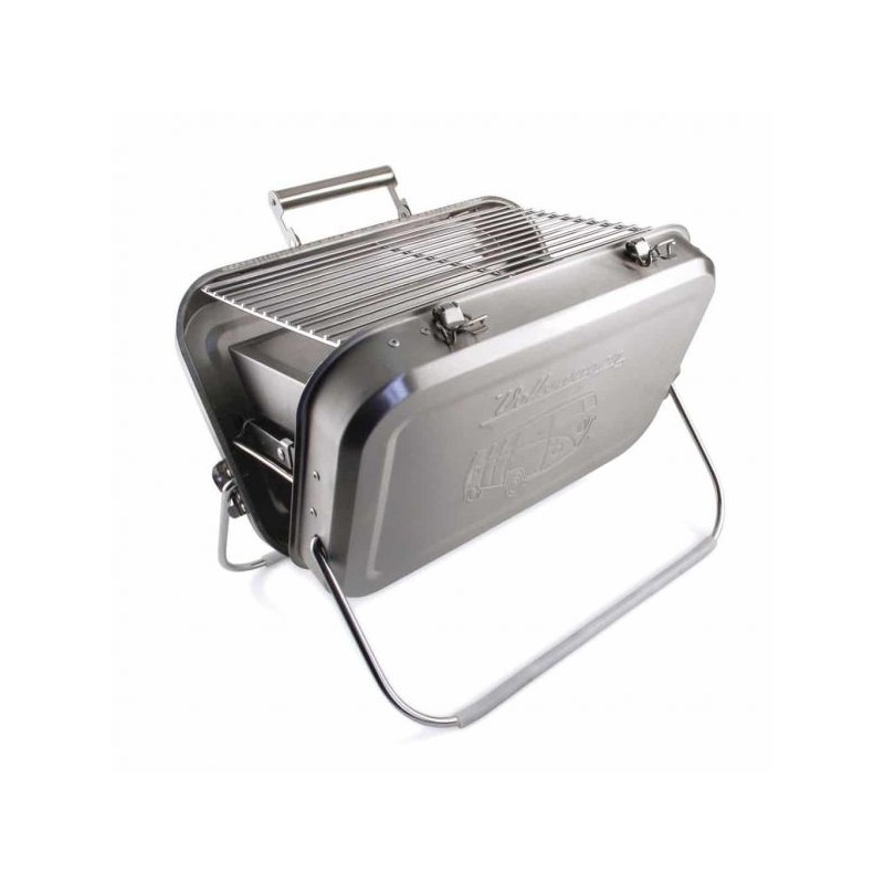 caja de carbón parrilla de acero inoxidable