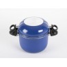Juego de ollas de aluminio 9 piezas azul/negro con revestimiento antiadherente
