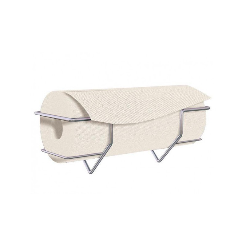 Portarrollos de cocina de metal cromado