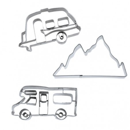 Juego de cortapastas camping