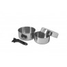Bivouac acero inoxidable 1 set de cocina