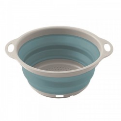 escurridor de cocina plegable gris-azul