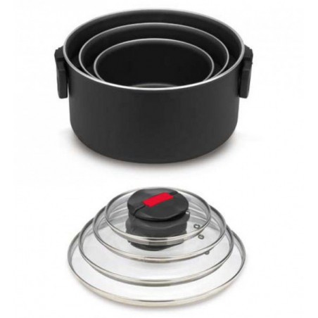 Cacerola Ballarini con tapa de cristal M 20 cm