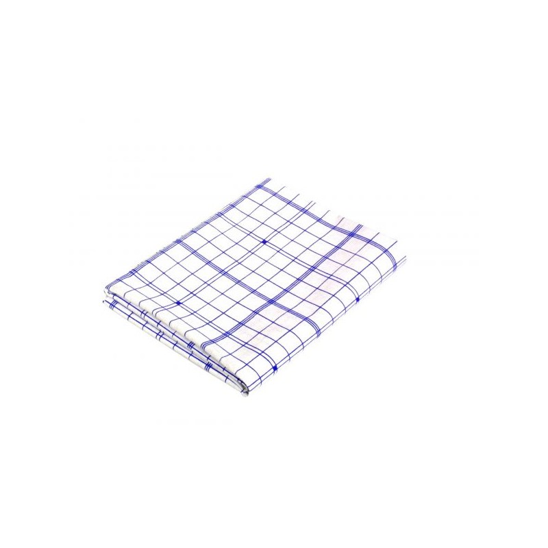 Paño de secado azul a cuadros 50 x 57 cm