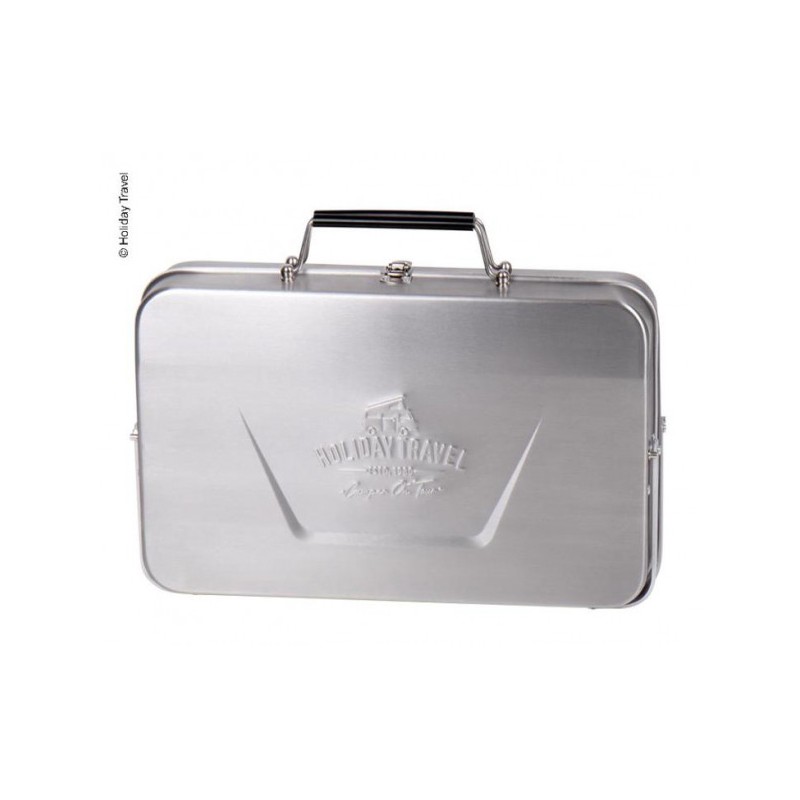 Parrilla de carbón para maleta de acero inoxidable para viajes de vacaciones