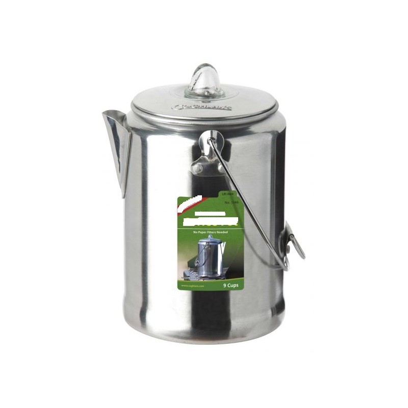 Cafetera percoladora de aluminio Coghlans 9 tazas
