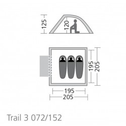 Tienda cúpula Euro Trail Trail 3