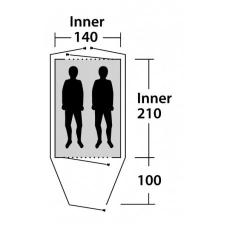 Tienda cúpula Outwell Cloud 2 personas