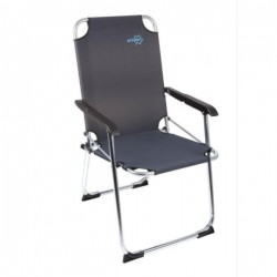 Silla plegable de camping de aluminio grafito.
