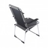 Silla plegable de aluminio para camping gris