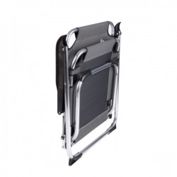 Silla plegable de aluminio para camping gris