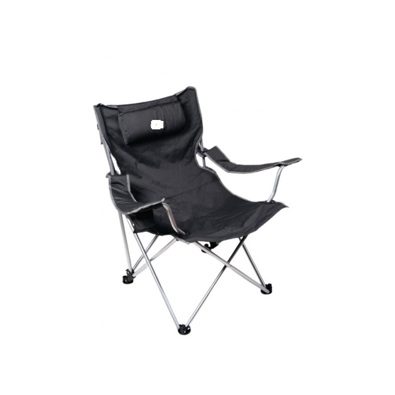 Silla de camping plegable Camp4 con reposapiernas