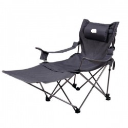 Silla de camping plegable Camp4 con reposapiernas