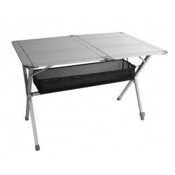 Mesa de camping con ruedas de aluminio Titan 2 115 x 72 cm