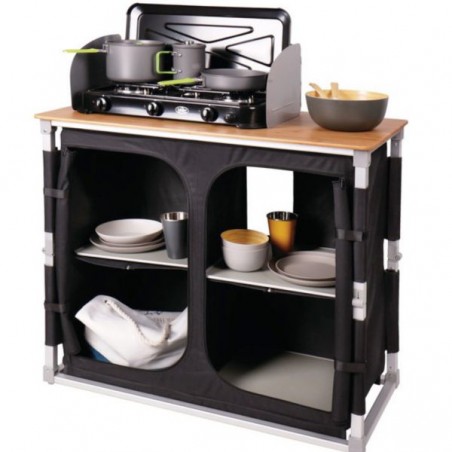 Camp4 Cocina de camping Bamboo Quick 100 x 49 x 82 cm