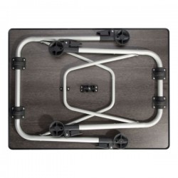 Mesa de camping de aluminio 80 x 60 regulable en altura