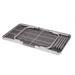 Mesa de camping Bo-Camp 100x60cm con estante de rejilla