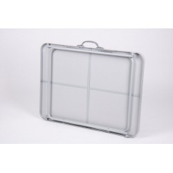 Mesa de camping Jesper gris oscuro 80 x 60 cm
