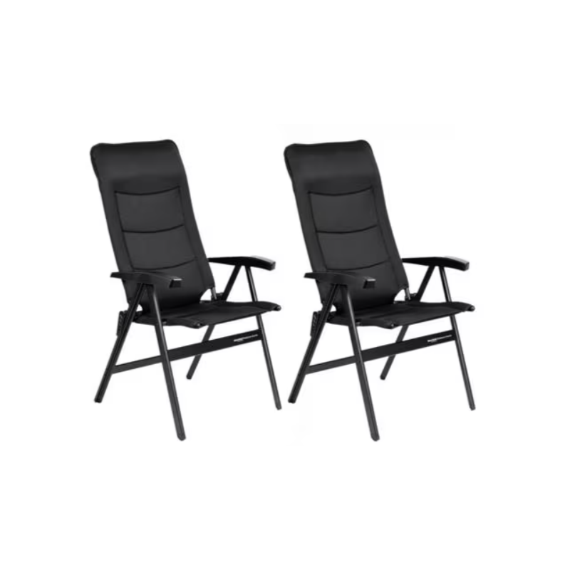 Juego de sillas de camping Westfield Avantgarde Noblesse Grande, negro