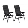 Juego de sillas de camping Westfield Avantgarde Noblesse Grande, negro