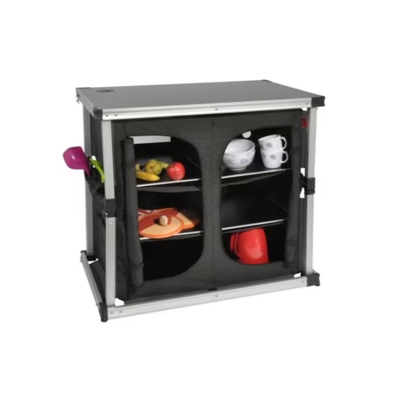 Armario de camping desplegable Isabella con recorte, 84x50x81cm