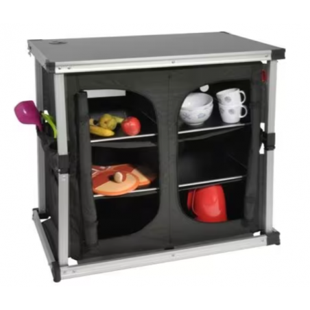 Armario de camping desplegable Isabella con recorte, 84x50x81cm