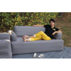 Sofá inflable Holiday Travel, gris moteado