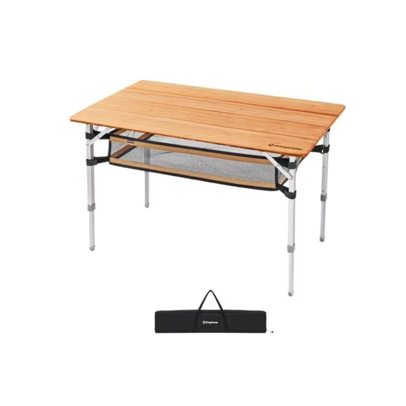 Mesa de camping KingCamp Bamboo Plus, 100x65cm