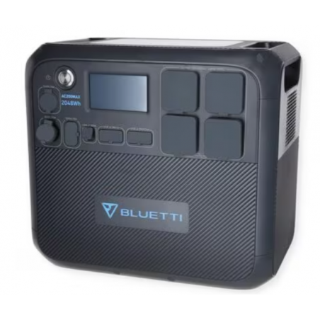 Central eléctrica ampliable Bluetti AC200MAX, LiFePO4, 2200 W, 2048 Wh