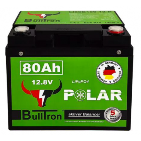 Batería de litio BullTron Polar, incluido Smart BMS con aplicación Bluetooth, 80Ah/1024Wh