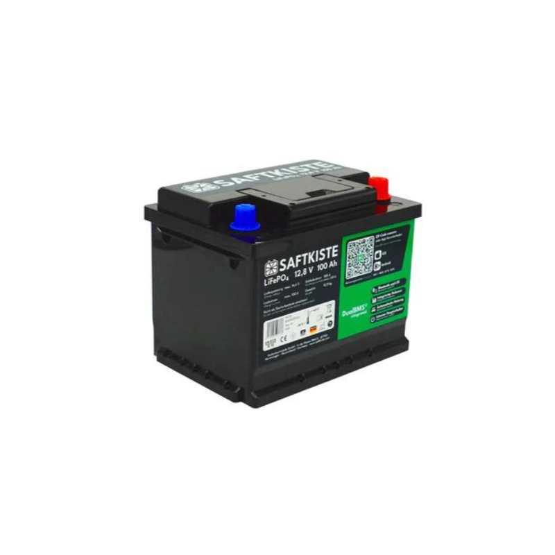 Batería Juice Box 100 LiFePO4 con Bluetooth y DualBMS, 105 Ah, 1350 Wh