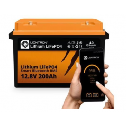 Liontron 200Ah LX Smart Marine - Batería de litio todo en 1, 12,8V, 200Ah, con BMS y Bluetooth