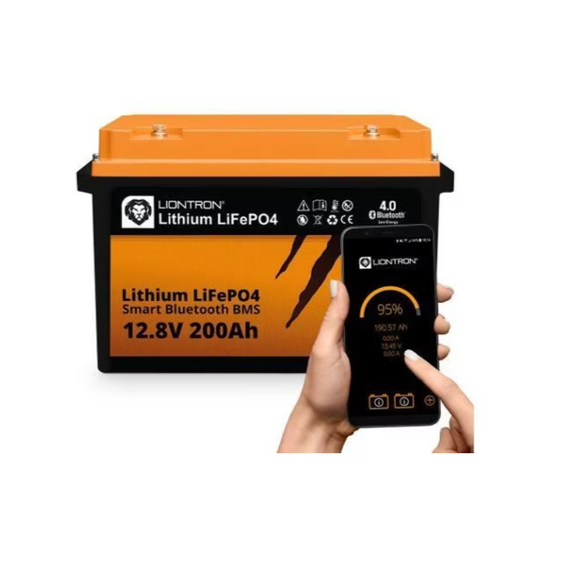 Liontron 200Ah LX Smart Marine - Batería de litio todo en 1, 12,8V, 200Ah, con BMS y Bluetooth