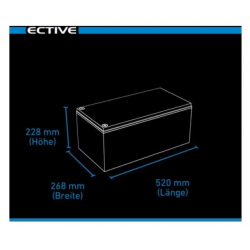 Batería de alimentación ECTIVE LT 12V LiFePO4 Litio, LC 300L, 300 Ah
