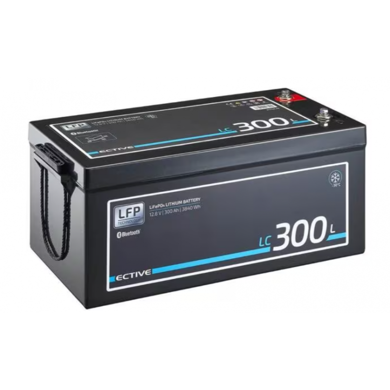Batería de alimentación ECTIVE LT 12V LiFePO4 Litio, LC 300L, 300 Ah