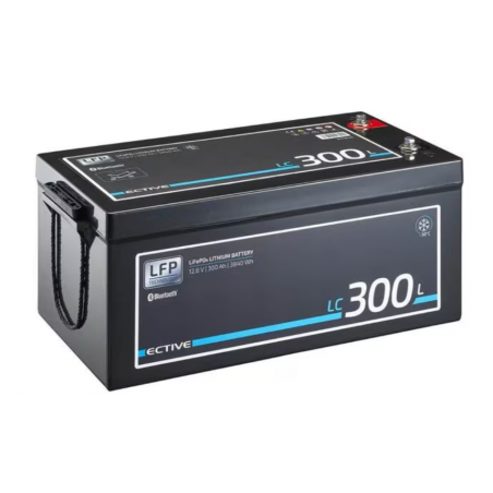 Batería de alimentación ECTIVE LT 12V LiFePO4 Litio, LC 300L, 300 Ah