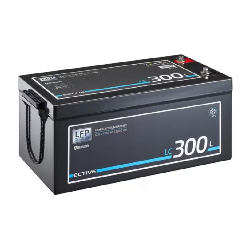 Batería de alimentación ECTIVE LT 12V LiFePO4 Litio, LC 300L, 300 Ah