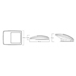 Maxxair Maxxfan Deluxe capota de techo, 40x40cm, negro