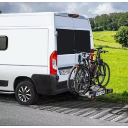 EUFAB SD260 Soporte de acoplamiento para puerta batiente, 60 kg, plateado/negro